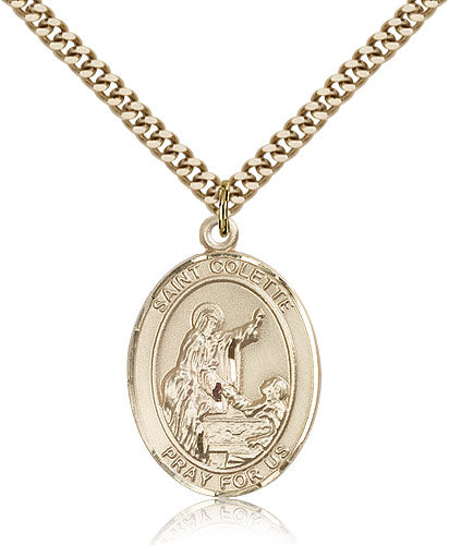 Bliss St Colette Catholic Patron Saint Medal