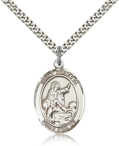 Bliss St Colette Catholic Patron Saint Medal