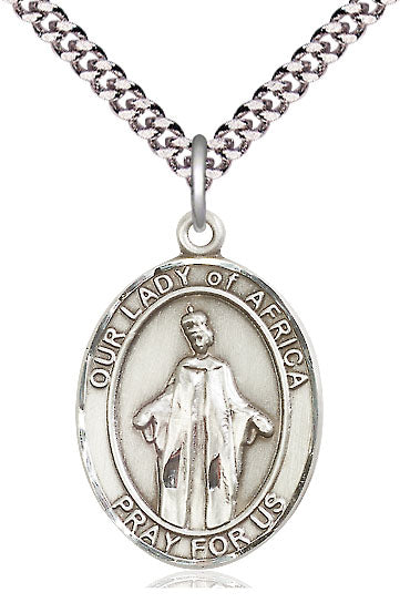 Bliss Our Lady of Africa Catholic Patron Saint Pewter Medal