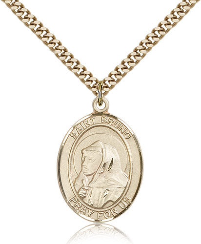 Bliss St Bruno Catholic Patron Saint Medal