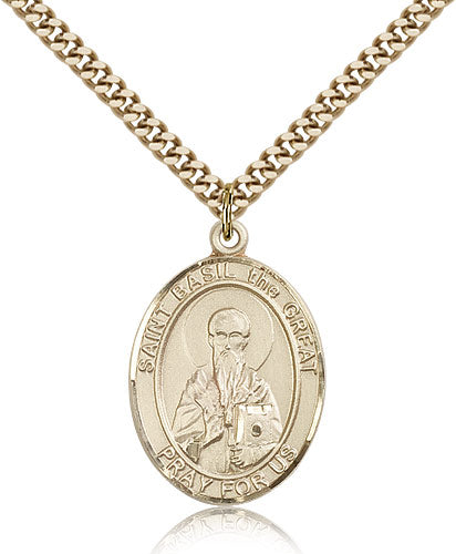 Bliss St Basil the Great Catholic Patron Saint Medal