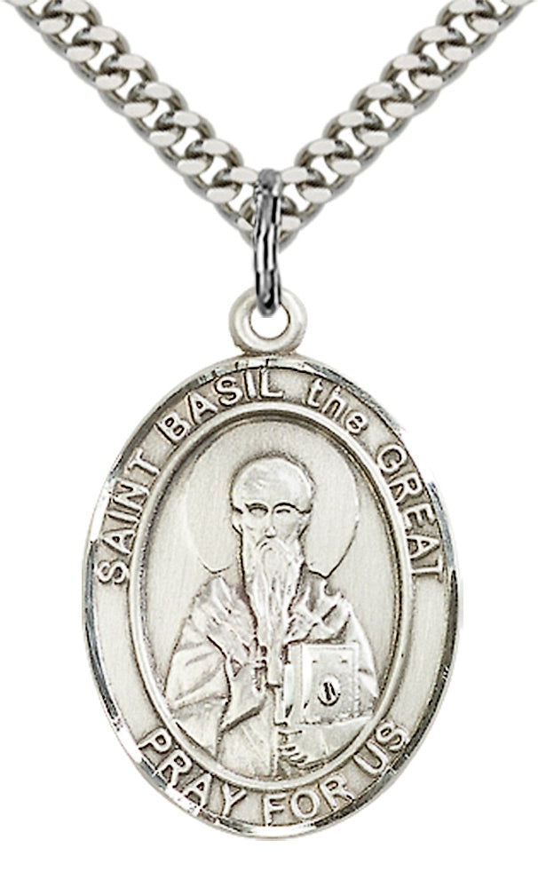 Bliss St Basil the Great Catholic Patron Saint Medal