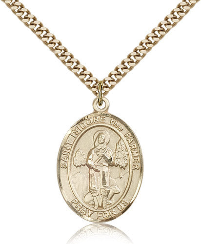 Bliss St Isidore the Farmer Catholic Saint Medal