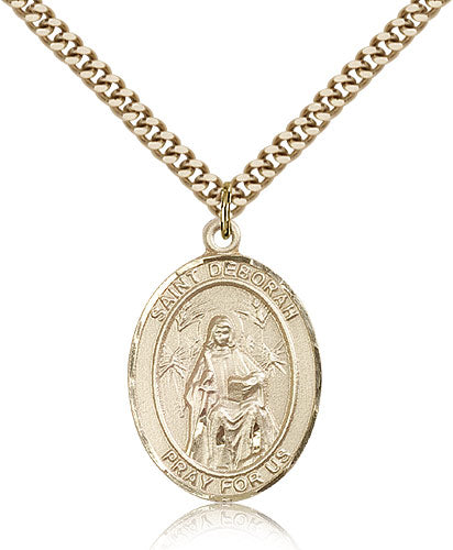 Bliss St Deborah Catholic Patron Saint Medal