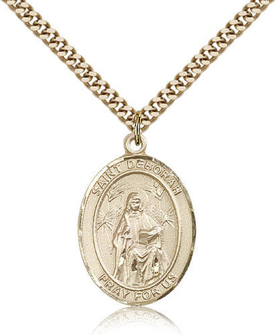 St Deborah Medal Necklace, gold-filled, Bliss Manufacturing
