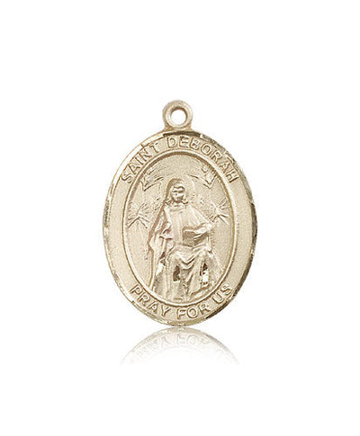 St Deborah Medal Necklace, 14kt gold, Bliss Manufacturing