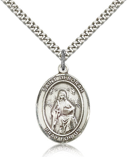 Bliss St Deborah Catholic Patron Saint Medal