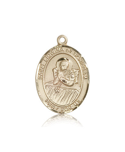 Bliss St Lidwina of Schiedam Catholic Patron Saint Medal