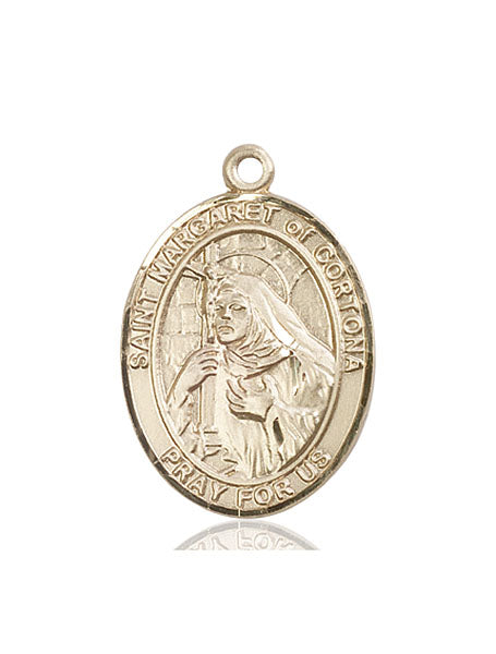 Bliss St Margaret of Cortona Catholic Patron Saint Medal