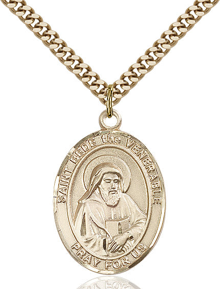 Bliss St Bede the Venerable Catholic Patron Saint Medal