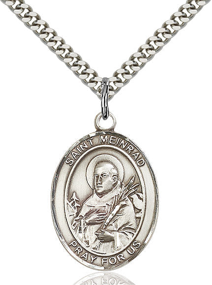 Bliss St Meinrad of Einsideln Catholic Patron Saint Medal