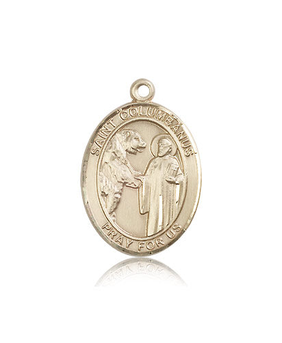 Bliss St Columbanus Catholic Patron Saint Medal