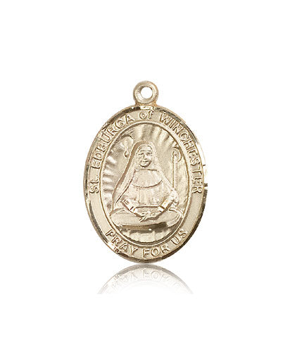 St Edburga of Winchester Catholic Patron Saint Medal