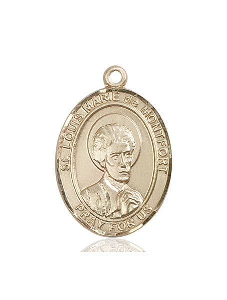 Bliss St Louis Marie de Montfort Catholic Patron Saint Medal