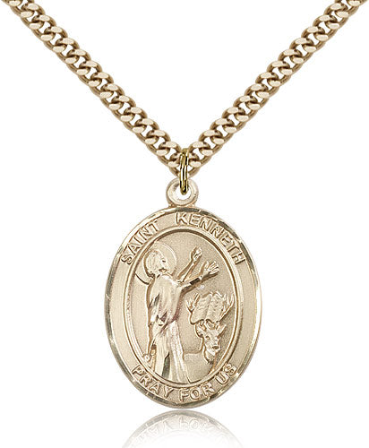 Bliss St Kenneth Catholic Saint Medal