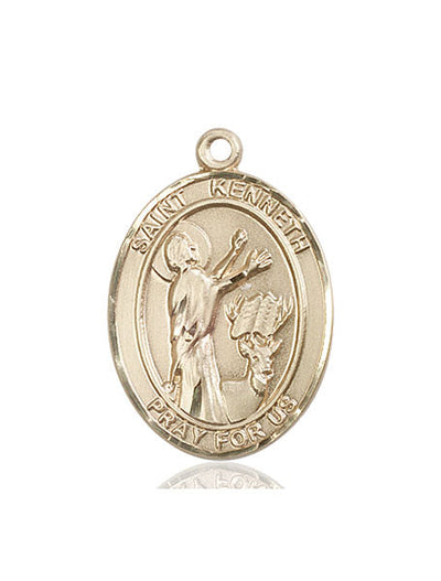 St. Kenneth Medal, 14kt gold, Bliss Manufacturing