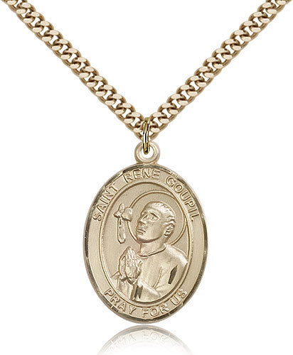 Bliss St Rene Goupil Catholic Saint Medal