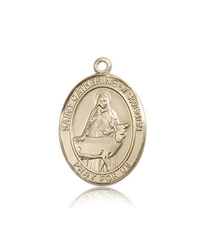 Bliss St Catherine of Sweden Catholic Patron Saint Medal