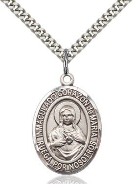 Bliss Spanish Corazon Inmaculado de Maria Catholic Patron Saint Medal