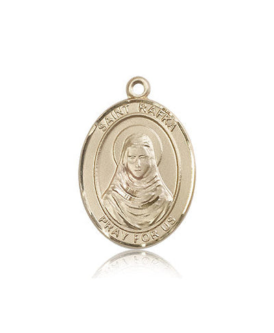 St. Rafka Catholic Saint Medal Pendant, 14kt gold, Bliss Manufacturing