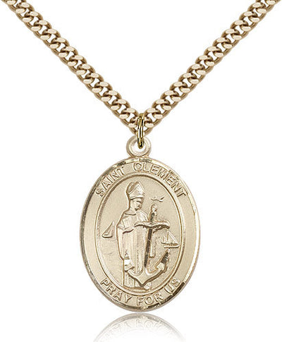 St Clement Medal Necklace, gold-filled, Bliss Manufacturing