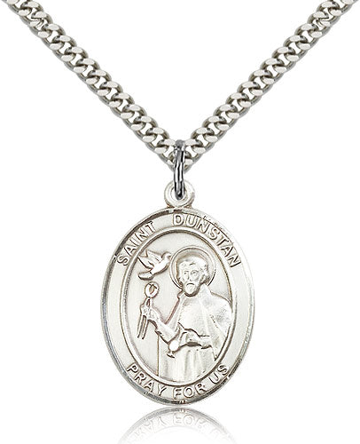 Bliss St Dunstan Catholic Patron Saint Medal