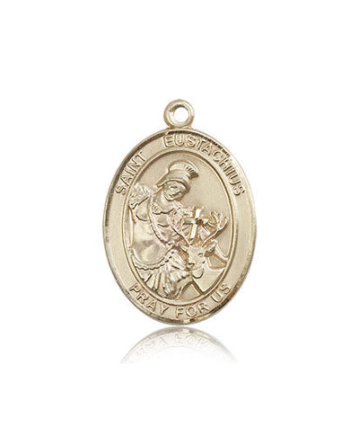 St Eustachius Medal Necklace | Silver or Golds – Bliss Manufacturing (view 3)