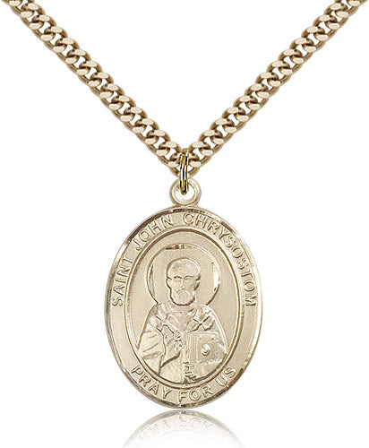 Bliss St John Chrysostom Catholic Patron Saint Medal