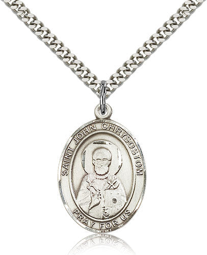 Bliss St John Chrysostom Catholic Patron Saint Medal