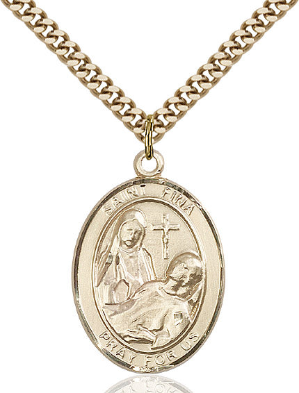 Bliss St Fina Catholic Patron Saint Medal