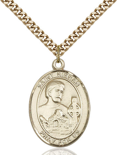 St. Kieran Medal, gold-filled, Bliss Manufacturing
