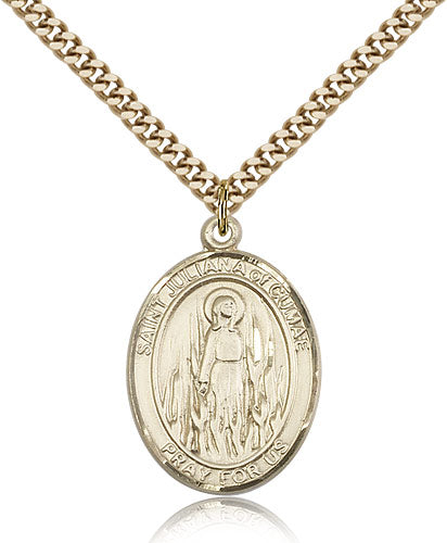 Bliss St Juliana of Cumae Catholic Patron Saint Medal