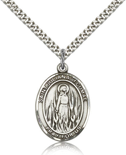 Bliss St Juliana of Cumae Catholic Patron Saint Medal