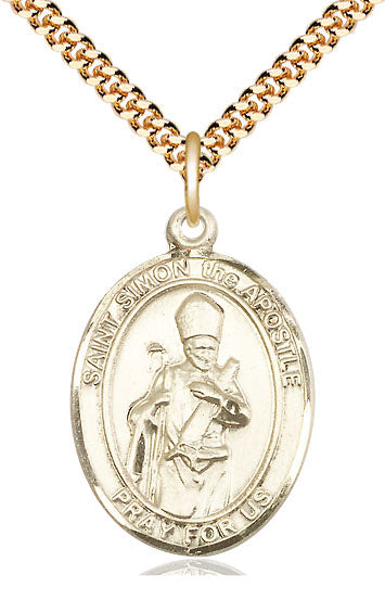 Bliss St Simon the Apostle Catholic Saint Medal