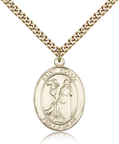 Bliss St Rocco Catholic Patron Saint Medal