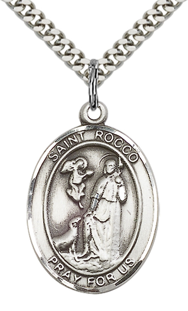 Bliss St Rocco Catholic Patron Saint Medal