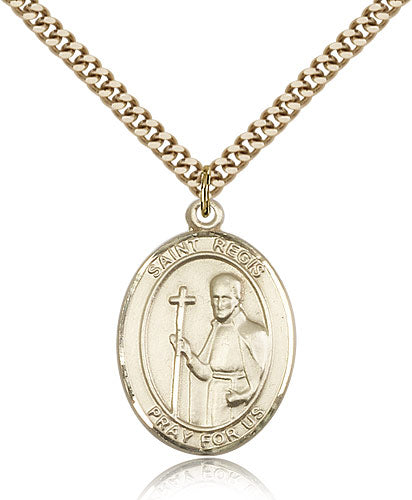 Bliss St Regis Catholic Patron Saint Medal