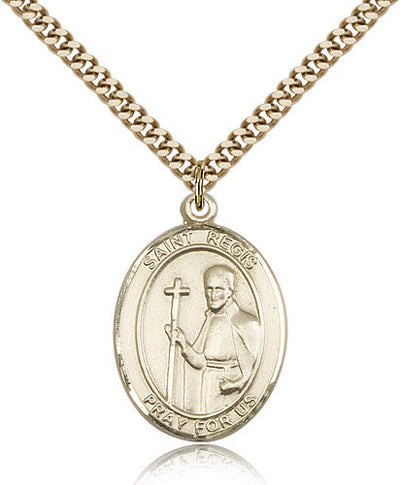 St Regis Medal Necklace, gold-filled, Bliss Manufacturing