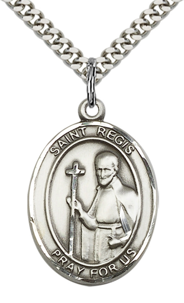 Bliss St Regis Catholic Patron Saint Medal