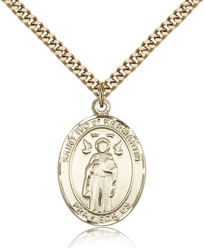 Bliss St Ivo of Kelmartin Catholic Saint Medal