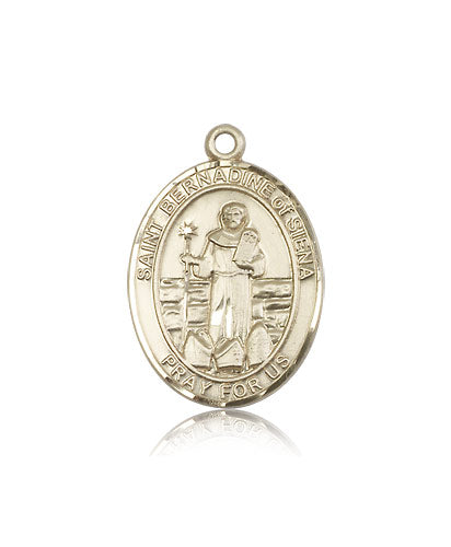 Bliss St Bernadine of Sienna Catholic Patron Saint Medal