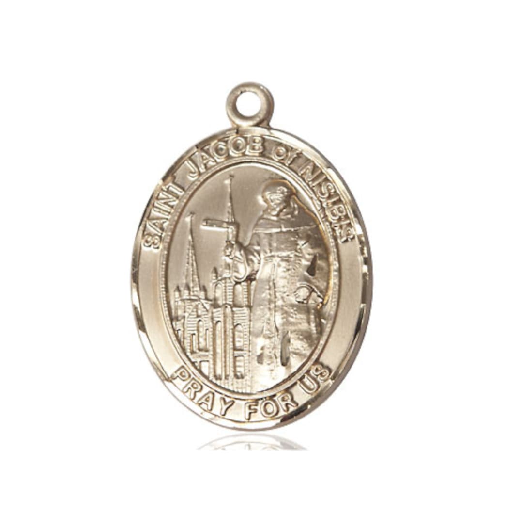 Bliss 14kt Gold St Jacob of Nisibis Pendant,