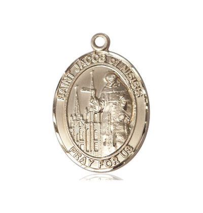 14kt Gold St Jacob of Nisibis Pendant, Bliss Manufacturing