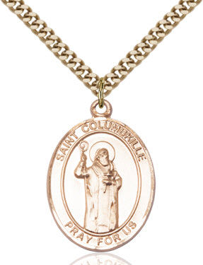 Bliss St Columbkille Catholic Patron Saint Medal