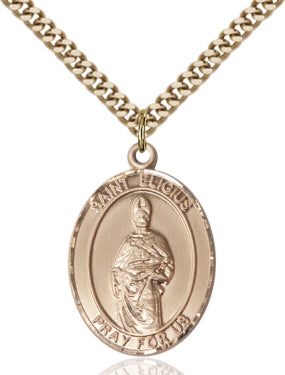 St Eligius Medal Necklace, gold-filled, Bliss Manufacturing