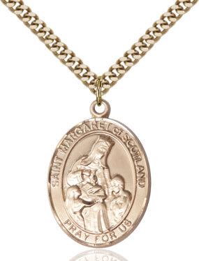 Bliss St Margaret of Scotland Catholic Patron Saint Medal