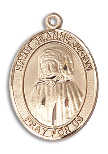 St Jeanne Jugan Medal Necklace, 14kt gold, Bliss Manufacturing