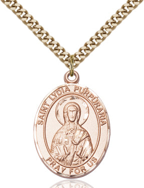 Bliss St Lydia Purpuraria Catholic Patron Saint Medal