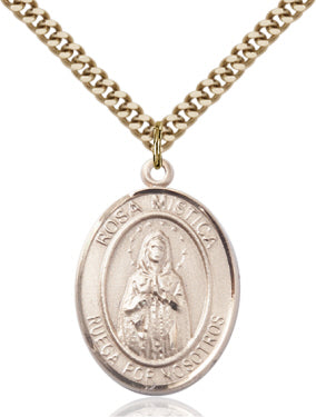 Bliss Spanish Rosa Mystica Catholic Patron Saint Medal