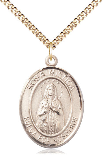 Bliss Spanish Rosa Mystica Catholic Patron Saint Medal